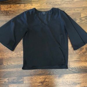 Black bell sleeved Ann Taylor shirt!